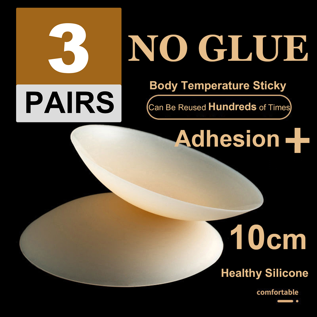 Nipple Cover Pasties - 3 Pares de Cubrepezones de Silicona