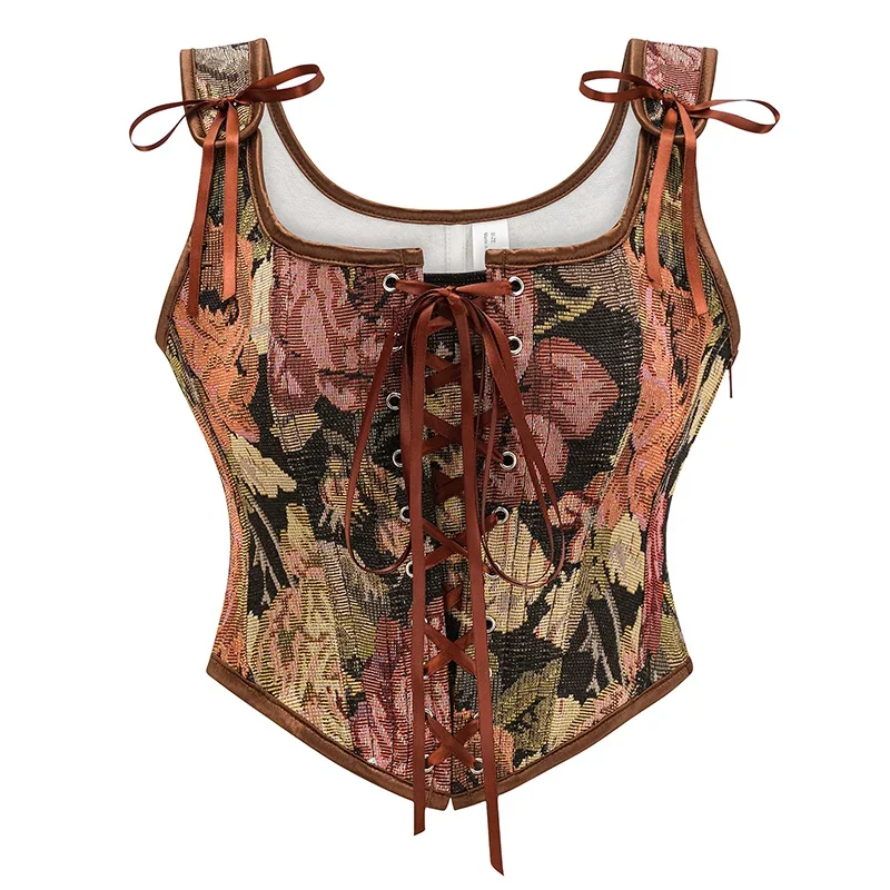 Corset Waist Cinch - Corsés góticos Vintage para mujer, corsé