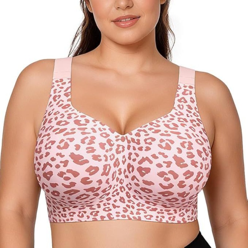 Push Up Bra Padded - Sujetadores Leopard Jelly sin aros, push-up,