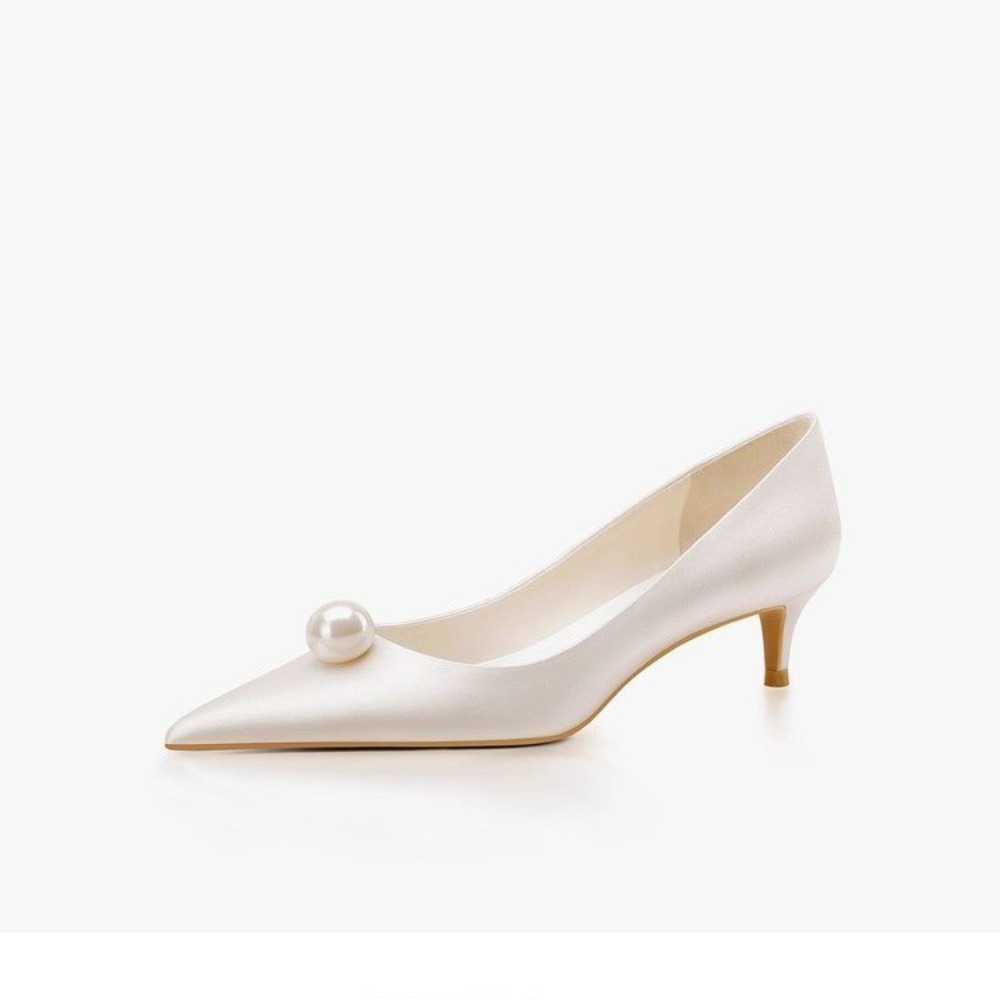 Nuevos Zapatos de Novia Blanco - Slip Dress Satin reseña y precio