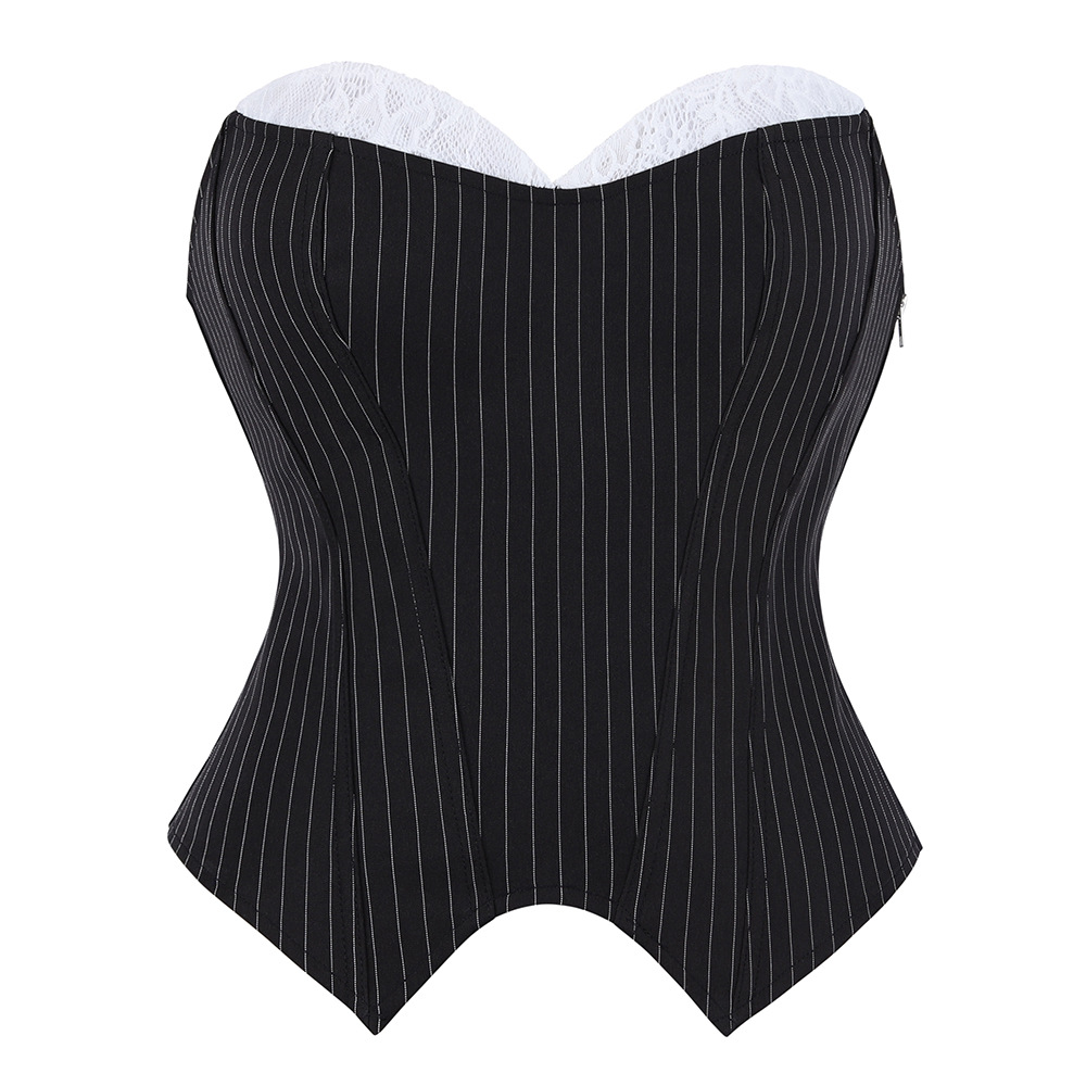 Top corsé negro y de encaje si - Corset Waist Cinch reseña y precio
