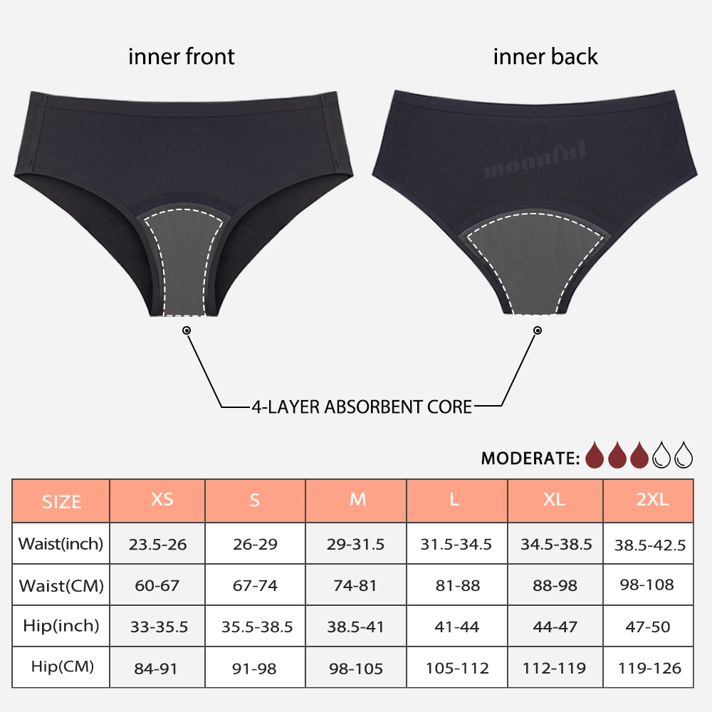 Bragas menstruales sin costura - Period Panty Absorbent reseña y precio