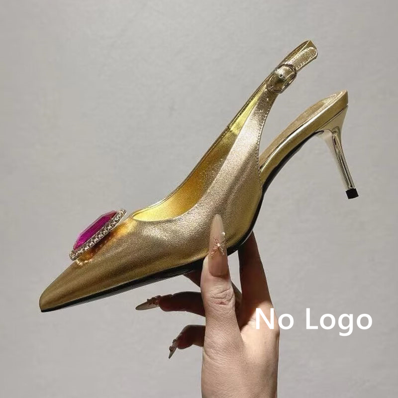 Sandalias de tacón alto con pe - Slip Dress Satin reseña y precio
