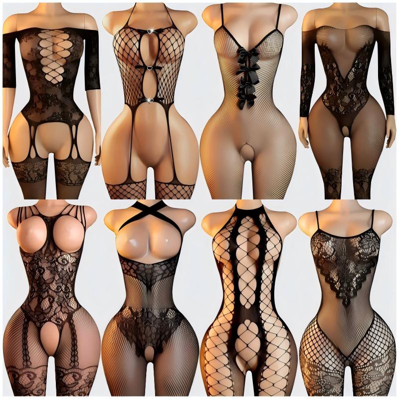 Conjunto de lencería sexy para - Bodystocking Fishnet reseña y precio