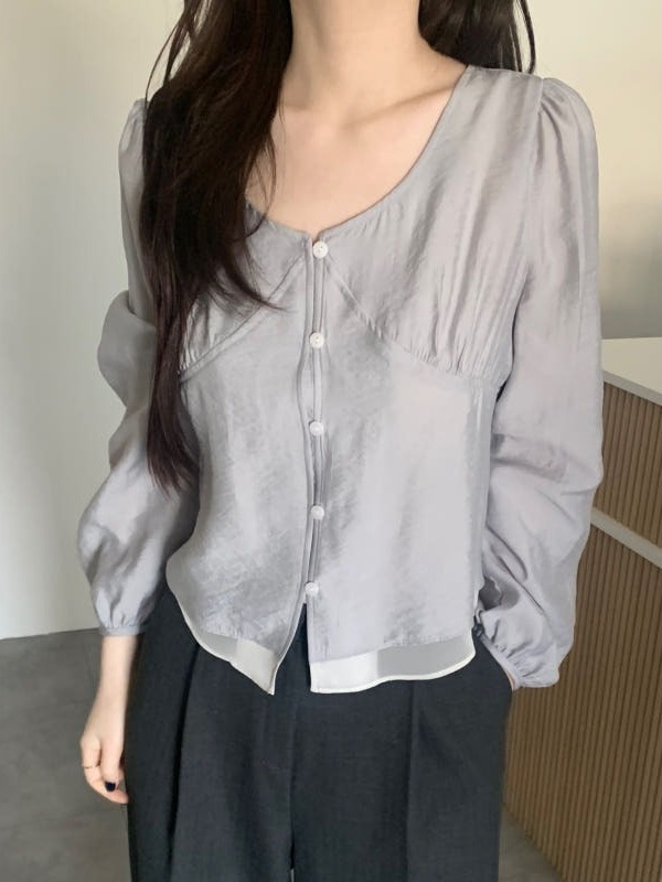 Camisa Elegante de Manga Abull - Corset Waist Cinch reseña y precio